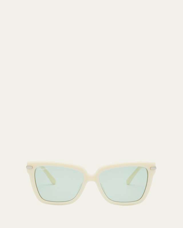 Gancini Square Acetate Sunglasses